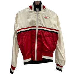 【曜日割引対象外】 ヴィンテージ vintage 80's BELL HELMETS ナイロン レーシングジャケット ジャケット ホワイト 201MT-4210 VB