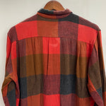 【曜日割引対象外】 ヴィンテージ vintage TOWN CRAFT PENNEY'S 60's 船タグ チェック レーヨンプルオーバー 長袖シャツ レッド Lサイズ 201MT-4700 VB