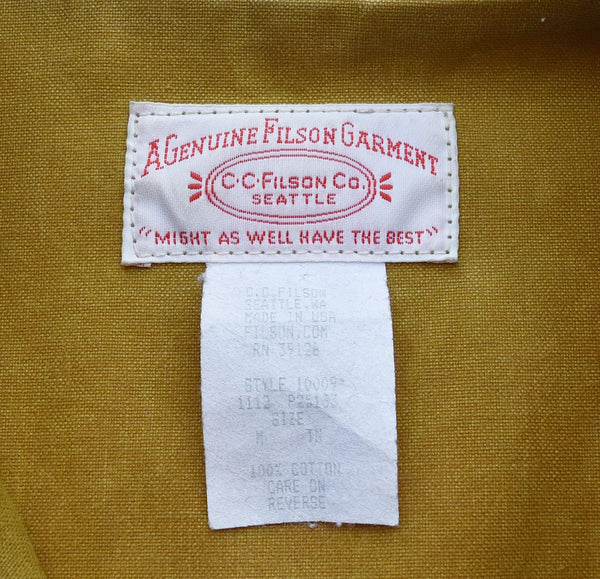 フィルソン FILSON Double Logger Coat ダブル ロガー コート ハンティング MADE IN USA ゴールドウィン  FSJ10009 M ジャケット ブラウン 103MT-2275