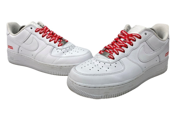 ナイキ NIKE 23年製 × SUPREME シュプリーム AIR FORCE 1 LOW エア フォース ロー AF1 シューズ 白 CU9225-100 メンズ靴 スニーカー ホワイト 25.5cm 104S-1040