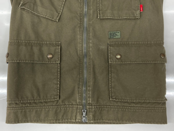 ダブルタップス WTAPS M-3 MILITARY JACKET ミリタリー ジャケット ダブルジップ エルボーパッチ ROKUDENASHI アウター 緑 102GWDT-JKM06 ジャケット ロゴ カーキ Sサイズ 104MT-1781