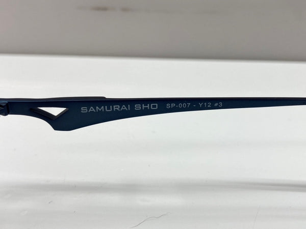 サムライ翔 SAMURAI SHO 伊達メガネ アイウェア 眼鏡 青 SP-007-Y12 眼鏡・サングラス 眼鏡 無地 ブルー 104G-46