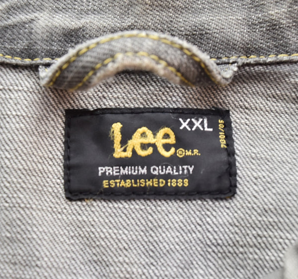 リー Lee ライダー ジャケット スリム  RIDER JACKET SLIM ブラック デニム BLACK DENIM 先染め  XXL ジャケット ブラック 103MT-3495