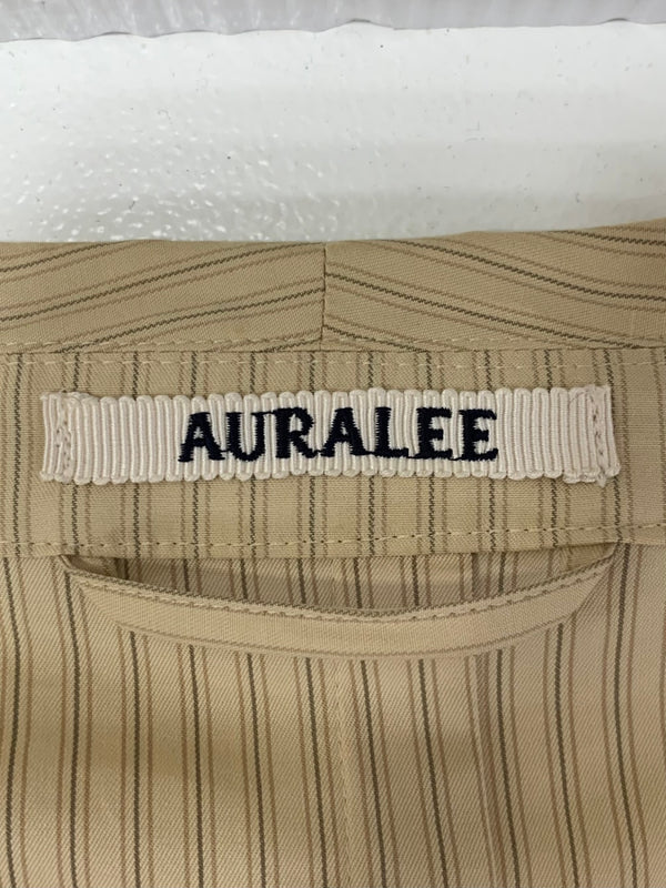 オーラリー AURALEE 18SS SHAWL COLLAR JACKET ストライプ A8SJ01TN ジャケット ベージュ 4サイズ 201MT-3800