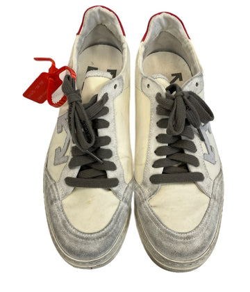 オフホワイト Off-White 2.0 'White Red' アローパッチ ユーズド加工 ローカットスニーカー OMIA042R20D390540120 メンズ靴 スニーカー ホワイト サイズ42 101sh-2054