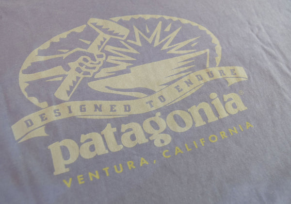 パタゴニア PATAGONIA 90s USA製 Beneficial T's ロゴ プリント Tシャツ Tシャツ パープル LLサイズ 103MT-2745