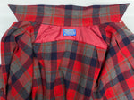 【曜日割引対象外】 ペンドルトン PENDLETON 70's 開襟シャツ シャドーチェック ウール 長袖シャツ レッド Mサイズ 201MT-4399 VB