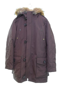 バーバリー ロンドン BURBERRY LONDON  N-3B型 ダウンコート ダウンライナー付 モッズコート A1C77-422-19 ジャケット ブラウン Lサイズ 103MT-3561