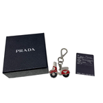 【中古】プラダ PRADA キーリング チャーム キーホルダー バイク 三角ロゴ メンズジュエリー・アクセサリー その他 レッド 201goods-809