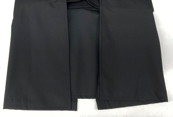 コムデギャルソン COMME des GARCONS BLACK LONG COAT ロング コート ドッキング ボタン チェスター アウター ジャケット 黒 1E-J009 ジャケット 無地 ブラック Mサイズ 104MT-1551