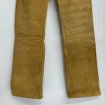 【曜日割引対象外】 リアルマッコイズ JOE McCOY ジョーマッコイ Suede Trousers レザー 305 ボトムスその他 黄色 29×36サイズ 201MB-919 VB