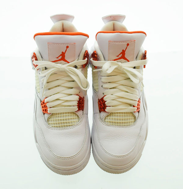 ナイキ NIKE Air Jordan 4 Retro "White/Team Orange" エアジョーダン 4 レトロ  ホワイト チーム オレンジ CT8527-118 レディース靴 スニーカー ホワイト 24cm 103S-570