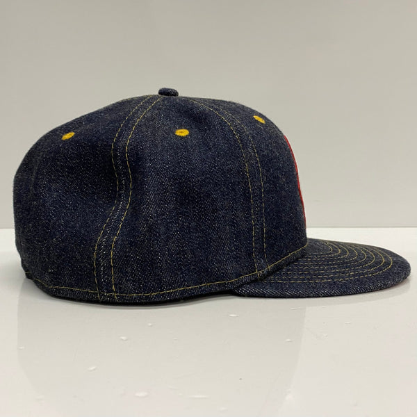 【曜日割引対象外】 【中古】ニューエラ New Era × ONE PIECE OF ROCK 8サイズ デニム 帽子 メンズ帽子 キャップ ブルー 201goods-831 VB