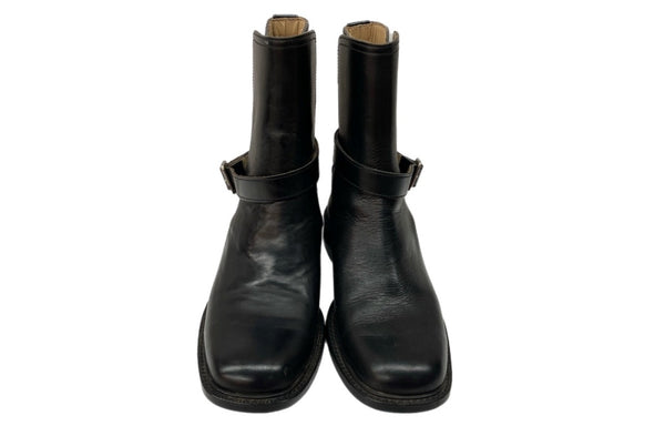 コムデギャルソン COMME des GARCONS トリコ tricot ミドルブーツ ジョッパー ジョードプル BOOTS ベルト レザー 日本製 BLACK 黒 レディース靴 ブーツ エンジニア ブラック SIZE23 1/2 104S-1016