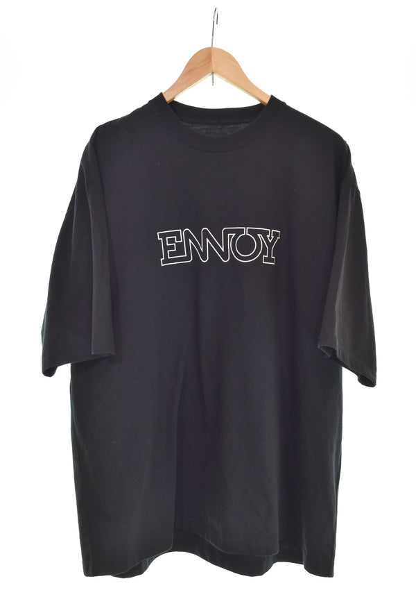 エンノイプロフェッショナル ENNOY Electric Logo 半袖 エレクトリック ロゴTシャツ  S24BRENCT01NTL Tシャツ ブラック LLサイズ 103MT-2624