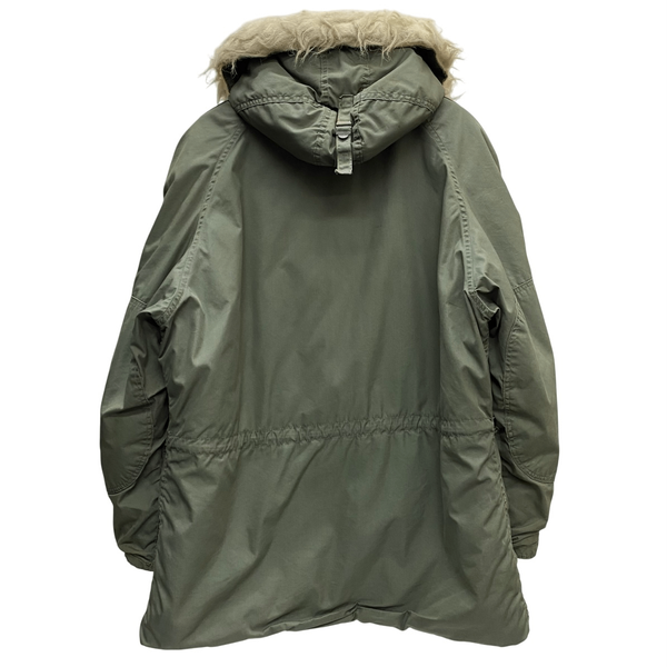 【曜日割引対象外】 ミリタリー MILITARY 70's US.ARMY N-3B LANCER 8415-00-376-1710 ジャケット カーキ Lサイズ 201MT-4696 VB