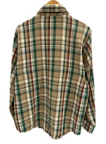 フロストプルーフ FROSTPROOF 70s～ Vintage ヴィンテージ コットン ネルシャツ チェックシャツ  US古着 長袖シャツ ベージュ Mサイズ 101MT-4089