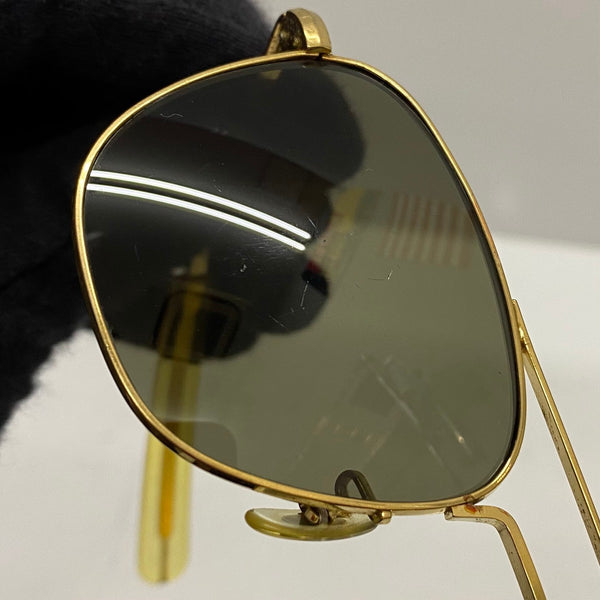 【曜日割引対象外】 【中古】ランドルフ Randolph 90's HGU-4P 5 1/2 MIL-S-25948J 眼鏡・サングラス サングラス ゴールド 201goods-800 VB