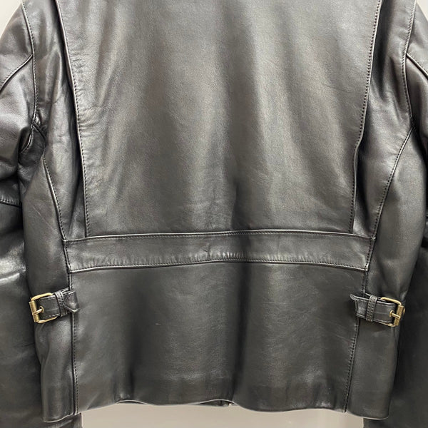 【曜日割引対象外】 ハーレーダビッドソン HARLEY-DAVIDSON USA製 SCREAMIN EAGLE レザージャケット シングルライダースジャケット ジャケット ブラック 40サイズ 201MT-4533 VB