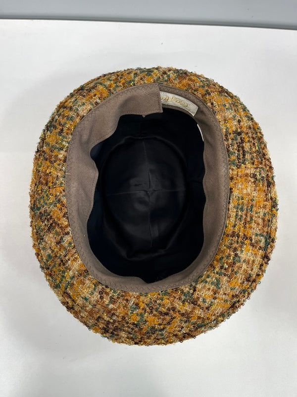 カシラ CA4LA ツイードハット マスタード AOK00777 帽子 レディース帽子 ハット ブラウン 101hat-184