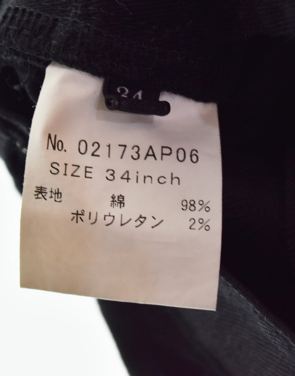 ヒステリックグラマー HYSTERIC GLAMOUR スリム テーパードパンツ 02173AP06 ボトムスその他 ブラック 34 103MB-612