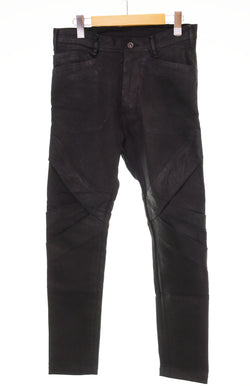 ユリウス JULIUS 16SS BLACK COATED JEANS デニムパンツ 527PAM7-C ボトムスその他 ブラック 1 103MB-558