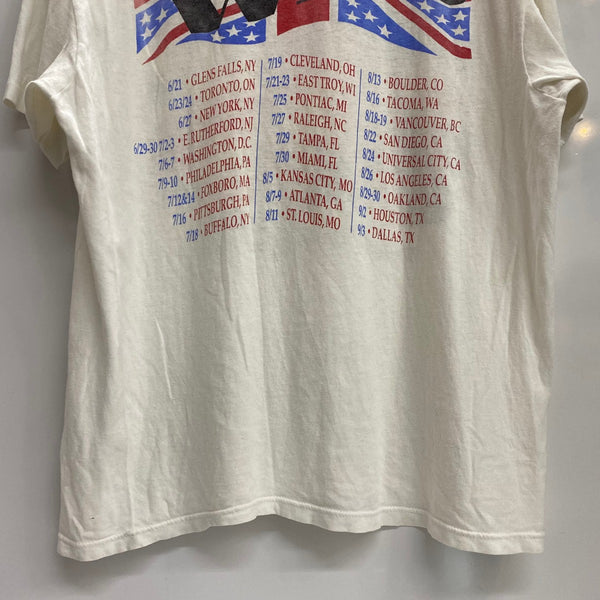 【曜日割引対象外】 ヴィンテージ vintage 80's THE WHO The Kids Are Alright Tour 1989 Hanes USA製 Tシャツ ホワイト XLサイズ 201MT-4592 VB