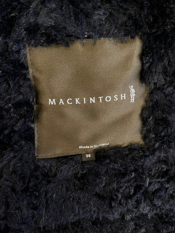 マッキントッシュ MACKINTOSH 裏ボア 中綿コート キルティング ジャケット フード付き コート ブラック サイズ36 101LT-151