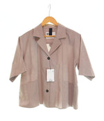 マーガレットハウエル MHL. chambray shirt 半袖シャツ オープンカラーシャツ  595-4152509 半袖シャツ ベージュ 2 103LT-105