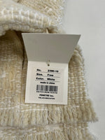 ローブブラン L'AUBE BLANC Fringe tweed vest フリンジ ツイードベスト オフホワイト系 23WI-10 ベスト ホワイト フリーサイズ FREEサイズ 101LT-189