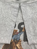 ダブルアールエル RRL 90s COWBOY T-SHIRT カウボーイ Tシャツ ロデオ 半袖 USA製 三ツ星タグ Ralph Lauren 灰 Tシャツ プリント グレー 2XLサイズ 104MT-1484