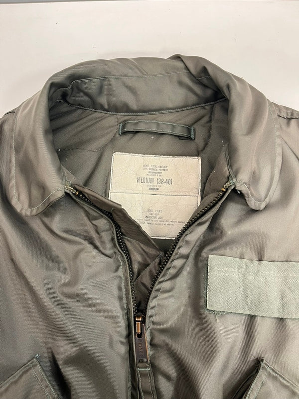 ミリタリー military US AIR FORCE 80's CWU-45/P flight jacket フライト ジャケット ISRATEX社製 ヴィンテージ 緑 8415-00-310-1126 ジャケット カーキ Mサイズ 101MT-5294