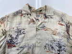 ヴィンテージ vintage 60s 60年代 PENNY'S ペニーズ 和柄 アロハシャツ オープンカラー 開襟 Made in Japan 生成り 半袖シャツ 総柄 マルチカラー Sサイズ 104MT-1832