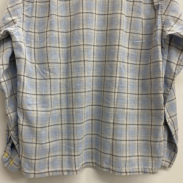 【曜日割引対象外】 ヴィンテージ vintage 50's 60's TULANE Sportswear オープンカラー 開襟 長袖シャツ ブルー Mサイズ 201MT-4366 VB