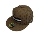 シュプリーム SUPREME ×NEW ERA  MONOGRAM BOX LOGO  ニューエラ モノグラム ボックスロゴ ベースボールキャップ 帽子 メンズ帽子 キャップ ブラウン 101hat-140