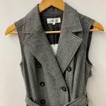 アルページュストーリー Arpege story ジレトレンチ サイドプリーツ ベルト付き ベスト グレー 201LT-456