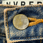 【曜日割引対象外】ネヴァーフォーゲット NVRFRGT STUDIOUS別注 3D TWISTED JEANS EXST242P02 デニム ピンク 2サイズ 201MB-1006