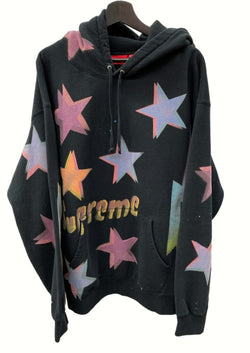 シュプリーム SUPREME 21SS Gonz Stars Hooded Sweatshirt フーディー 裏起毛 スター 星 BLACK 黒 XLarge パーカ ロゴ ブラック 104MT-251