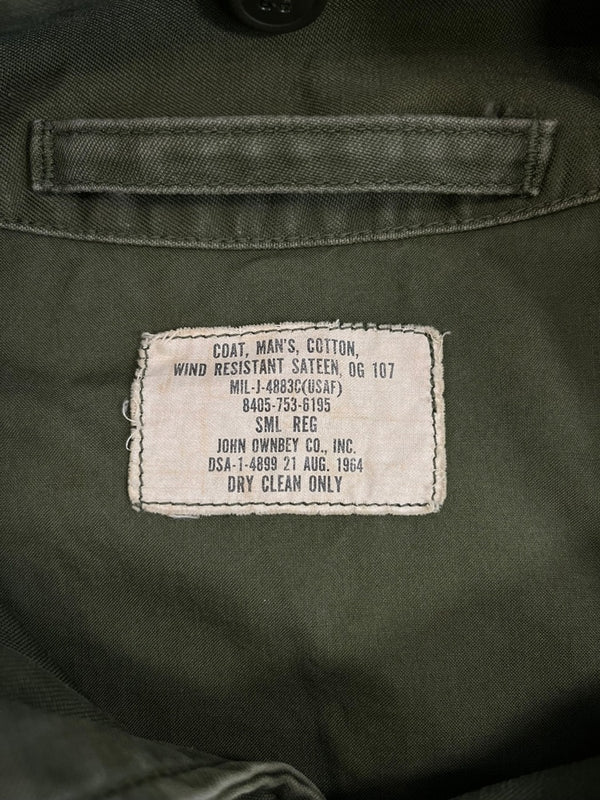 ミリタリー military ヴィンテージ Vintage 60s USAF U.S.AIR FORCE エアフォース フィールドジャケット  カーキ Sサイズ 101MT-4883
