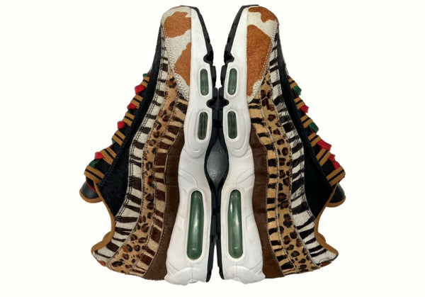 ナイキ NIKE 17年製 × ATMOS アトモス AIR MAX 95 DLX ANIMAL PACK 2.0 エア マックス アニマル パック シューズ AQ0929-200 メンズ靴 スニーカー マルチカラー 28cm 104S-692