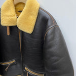 【曜日割引対象外】 リアルマッコイズ THE REAL McCOY'S TYPE D-1 ムートン フライト レザー 94-3084-A ジャケット ブラウン Mサイズ 201MT-3430 VB