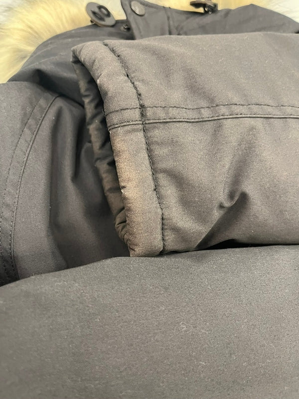 ノースフェイス THE NORTH FACE 65/35 ベイヘッドクロスロングセローダウンコート Long Serow アウター ロング ミドル丈 フード フェイクファー 黒 ND2870N ジャケット ブラック Mサイズ 101MT-5292