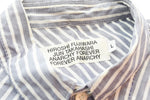 アンダーカバー UNDERCOVER 藤原ヒロシ AFFA アナーキーフォーエバー ストライプシャツ 裏原 AF10A8 長袖シャツ グレー Lサイズ 103MT-1816
