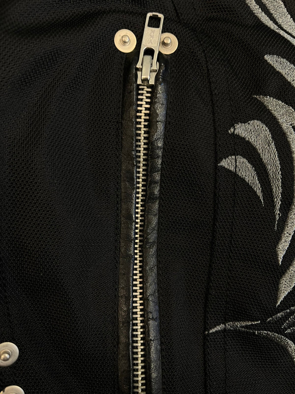 ニコクドウ 弐黒堂 ライドジャケット 刺繍 バイカー バイク ジャケット ブラック Lサイズ 101MT-5393