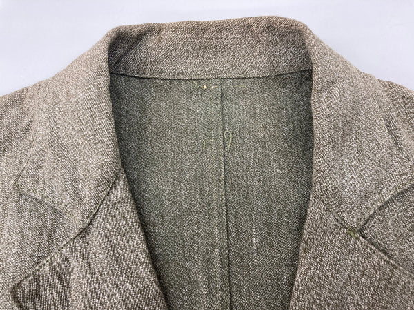 ヴィンテージ VINTAGE ITEM Green Chambray Lapeled Work Jacket グリーン シャンブレー ラペル ユーロワーク サファリジャケット 4ポケット サイズ表記なし ジャケット 無地 グリーン 104MT-275