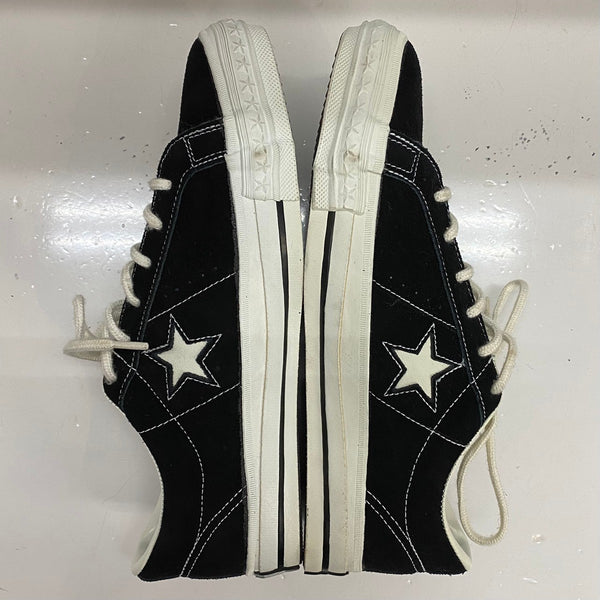 【曜日割引対象外】 コンバース CONVERSE 90's ONE STAR SUEDE デッドストック USA製 7 1/2 メンズ靴 スニーカー ブラック 25.5cmサイズ 201-shoes1512 VB