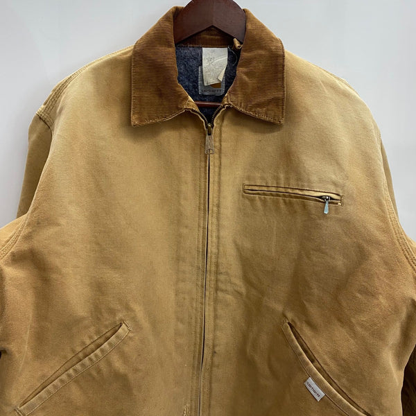 【曜日割引対象外】 カーハート Carhartt 80's 100周年 デトロイトジャケット USA製 ジャケット ベージュ 201MT-4742 VB