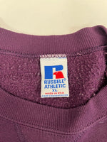 ラッセルアスレチック RUSSELL ATHLETIC 90’s 90年代 トリコ刺繍タグ 無地 前V ヴィンテージ vintage USA製 アメリカ製 XL スウェット パープル LLサイズ 101MT-4493