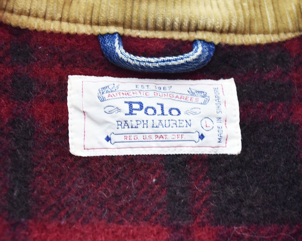ラルフローレン RalphLauren 80年代 80s ハンティングジャケットデニムカバーオール 青 PMJ-CJRRL-YA-0706 ジャケット ブルー Lサイズ 103MT-1858