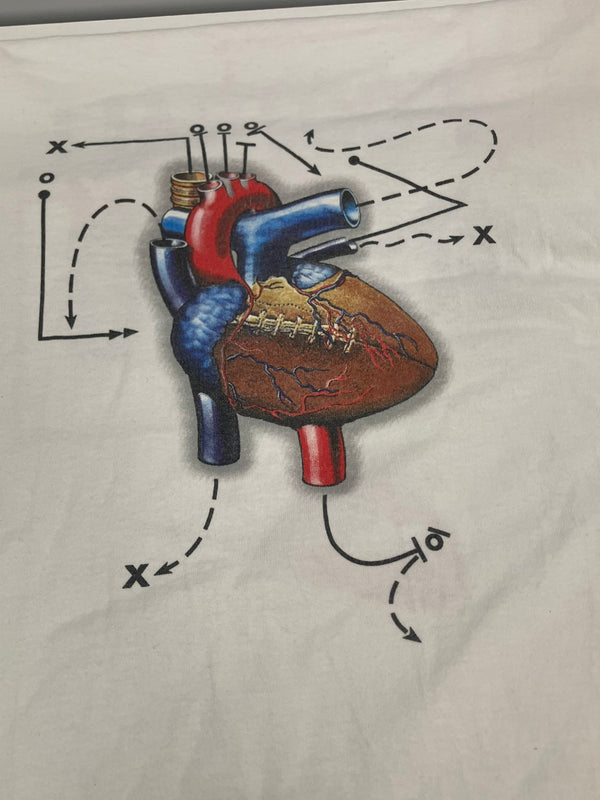 ナイキ NIKE 90's 90年代 FOOTBALL IS IN MY BLOOD アナトミカル 臓器 アメリカ製 MADE IN USA VINTAGE ヴィンテージ Tシャツ ホワイト Lサイズ 101MT-4961